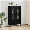 Lumanois Credenza con cassetto Rovere Nero 70 x 31 x 115 cm, Mobili,Armadietti e portaoggetti,Buffet e credenze, 28.49kg-880862