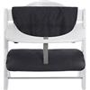 hauck Highchair Pad Deluxe, Grigio Scuro - Cuscino per Bambini 6 - 36 Mesi - Compatibile con Seggiolone Pappa in Legno Alpha+, Beta+ e Arketa - Copriseduta Soffice a 2 Pezzi per Seduta e Schienale