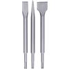 Gucagle Kit di scalpelli da 3 pezzi in acciaio al carbonio per ridimensionamento a punta piatta, punte da trapano a percussione rotanti per piastrelle, lavori in calcestruzzo, strumenti (SDS PLUS (maniglia