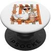 Autumn Quackery Designs Carino anatra zucca spezie latte autunno autunno vibrazioni PopSockets PopGrip Adesivo