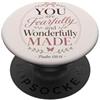 Grace And Glory Studio Salmo Versetto Fede Cristiana Citazione Religiosa Adorazione PopSockets PopGrip Adesivo