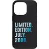 Limited Edition July 2008 Legendary Year Custodia per iPhone 13 Pro Luglio 2008 Anno 2008 Retro 2008 Vintage Edizione Limitata