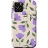 Floral Aesthetic Flower Botanical Gifts Custodia per iPhone 11 Pro Fiori viola lilla modello fiori da giardino floreale