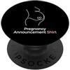 Expectant Mother Announcements Annuncio di gravidanza mamma incinta rivelazione bambino PopSockets PopGrip Adesivo