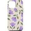 Floral Aesthetic Flower Botanical Gifts Custodia per iPhone 12 Pro Max Fiori viola lilla modello fiori da giardino floreale