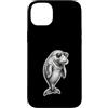 Dugongo Regalo Custodia per iPhone 14 Plus Cool Dugongo Occhiali Disegno Mucca Marina