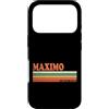 Retro Personalized Name outfit For Men W Custodia per iPhone 17 Pro MAXIMO Retro Personalizzato Nome Vintage Stripes