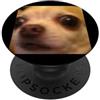 Funny Cute Dog Meme Graphic Art (Chihuah Divertente Chihuahua Viso Sfocato Cane Foto Meme PopSockets PopGrip Adesivo