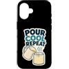 Jimbeels Custodia per iPhone 16 Pour Cool Repeat Candele