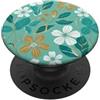 Floral Aesthetic Flower Botanical Gifts Turchese Aqua Botanical Floreale Morbido Fiori Flore PopSockets PopGrip Adesivo