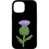 Sunburst Designs Custodia per iPhone 15 Fiore di cardo scozzese