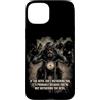 Motorcycle Gospel & Christian Faith Ride Custodia per iPhone 15 Plus If The Devil Isn't Bothering You... Men Christian Motorcycle