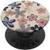 Floral Aesthetic Flower Botanical Gifts Beige Minimalistic Line Art Fiori Fiori Floreali PopSockets PopGrip Adesivo