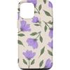 Floral Aesthetic Flower Botanical Gifts Custodia per iPhone 12/12 Pro Fiori viola lilla modello fiori da giardino floreale