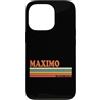 Retro Personalized Name outfit For Men W Custodia per iPhone 13 Pro MAXIMO Retro Personalizzato Nome Vintage Stripes