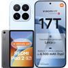 Xiaomi 17T, Smartphone 12+512GB, Display Eye-Care da 6,59 120Hz, Batteria 6500mAh(typ), Teleobiettivo Leica 5x, 67W HyperCharge, MediaTek Dimensity 9500, Blue, Garanzia 3 anni+REDMI Pad 2 9.7' 64GB