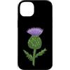 Sunburst Designs Custodia per iPhone 14 Plus Fiore di cardo scozzese