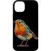Robin Bird Outfit Custodia per iPhone 14 Plus Divertente Robin Bird Look per Ragazzi e Ragazze
