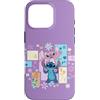 Disney Custodia per iPhone 16 Pro Disney Stitch & Angel Spring Easter Friendly Flower Faces