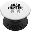 Fraxoweb Cacciatore di granchi amante della pesca oceanica PopSockets PopGrip Adesivo