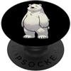 Cute Polar Bear Designs Cool Cartoon Orso polare Orgoglioso e Gioioso PopSockets PopGrip Adesivo