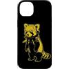 Punk Animal Rocker Rock and Roll Shirts Custodia per iPhone 14 Plus Rocker Red Panda Punk Metal Musica Rock and Roll Red Panda