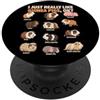 Guinea Pig Breeds Animal Cute Guinea Pig Mi piacciono davvero i porcellini d'India Ok Animal Cute Guinea Pig PopSockets PopGrip Adesivo