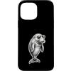 Dugongo Regalo Custodia per iPhone 13 Pro Max Cool Dugongo Occhiali Disegno Mucca Marina