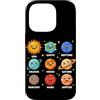 Solar System Astronomy Space Science Pla Custodia per iPhone 14 Pro Sistema Solare Astronomia Galassia Spazio Pianeta Amante Scienza Kid