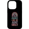 Matching Personalized First Name Merch f Custodia per iPhone 14 Pro Le mie persone preferite mi chiamano zia Violet Nome zia