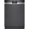 Siemens SN53ES28AE iQ300, lavastoviglie parzialmente integrata, 60 cm, Made in Germany, risciacquo fino a 3 volte più veloce, apertura automatica della porta dopo il risciacquo, smartStart, cestelli
