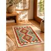 HAMID - Tappeti Kilim, Tappeto Kilim di Herat, Tappeto etnico, Tappeti Kilim per soggiorno, Tessuto a mano, 100% lana, Kilim per soggiorno, camera da letto, sala da pranzo, (85x56 cm)