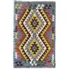 HAMID - Tappeti Kilim, Tappeto Kilim di Herat, Tappeto etnico, Tappeti Kilim per Soggiorno, Tessuto a mano, 100% lana, Kilim per soggiorno, camera da letto, sala da pranzo, (92x59 cm)