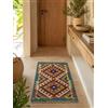 HAMID - Tappeti Kilim, Tappeto Kilim Herat, Tappeto etnico, Tappeti Kilim per soggiorno, Tessuto a mano, 100% Lana, Kilim per soggiorno, camera da letto, sala da pranzo, (87x61 cm)