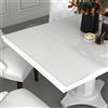 Mokuyary Protezione da tavolo trasparente 120 x 90 cm 1,6 mm PVC Tovaglia di protezione per tavolo per cucina, sala da pranzo, ristorante, hotel