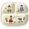 Hoshisea Piatti Da Pranzo Ceramica, Piatto Di Controllo Delle Porzioni,Keramisch,Riutilizzabili, Con 3 Scomparti, per Adulti e Bambini,per Cene Da Picnic, Microonde e Lavabili In Lavastoviglie
