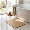 ActivoTex Tappeto Bagno Diatomite Ad Asciugatura Rapida - Tappeto Diatomite Bagno in Pietra Naturale Ultra Assorbente - Tappeto Doccia Pietra Antiscivolo per Doccia, Vasca e Bagno (Natural Wood)