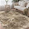 GENIMO Tappeto 160x230 CM,marrone Astratto Vintage Antiscivolo Lavabile in Lavatrice Morbido Pelo Corto per Salotto Camera Letto Cucina Ufficio Interno Multimisura
