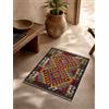 HAMID - Tappeti Kilim, Tappeto Kilim di Herat, Tappeto etnico, Tappeti Kilim per Soggiorno, Tessuto a Mano, 100% Lana, Kilim per Soggiorno, Camera da letto, Sala da pranzo, (86x60cm)