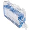 Marchfunny Contenitore salvaspazio per la conservazione dell'acqua con rubinetto 3-7,5L trasparente blu dispenser per bevande per frigorifero casa cucina organizzazione (4L)