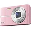 WAFOHSR Fotocamera Digitale 4K HD 1080P Pixel Da 5000 W Zoom 16x Messa A Fuoco Automatica Supporto For Vlog Scheda TF 4-128 GB Messa A Fuoco Accurata(Pink)