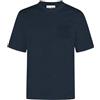 Saint Barth Mc2 Uomo T-Shirt Manica Corta BKW0001 Cotone Blu Scuro M