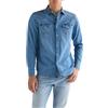 Wrangler Western Shirt, Lavaggio Medio, L Uomini