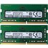 Samsung 16Gb 2x 8Gb memoria Ram DDR4 M471A1K43CB1-CTD Notebook 260Pin 2666MHz