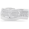 Perixx PERIBOARD-612W IT PERIBOARD-612W IT, tastiera ergonomica, doppia modalità, wireless/Bluetooth, Windows/Mac, bianco