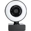 Cofi Webcam 2K 4MP ECM-CDV1233A Fotocamera 30FPS con lampada LED FaceTime con microfono Webcam ad alta definizione per laptop, computer