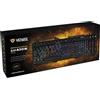 YENKEE Keyboard YKB 3200 SHADOW metal, LED