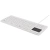 Deltaco Tastiera DELTACO in silicone, touchpad, IP68, 105 + 12 supporti, bianco