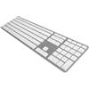 Matias Tastiera wireless Matias US QWERTY con retroilluminazione per MacBook argento