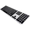 Matias Tastiera wireless Matias US QWERTY con retroilluminazione per MacBook nero/argento